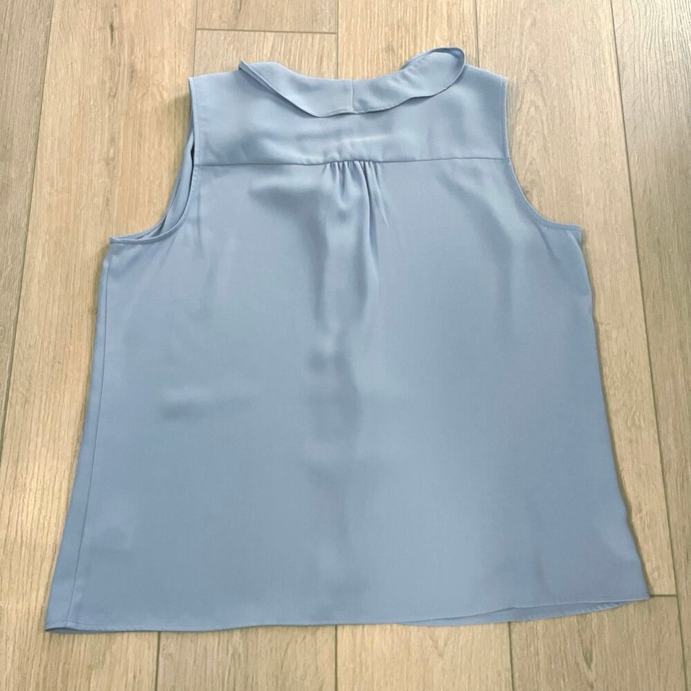 Tahari ASL Women's Baby Blue Sleeveless Blouse Size XL - Picture 3 of 7